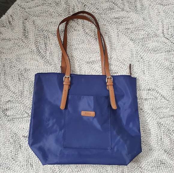 Roots Handbags - Roots Navy Nylon Bag
